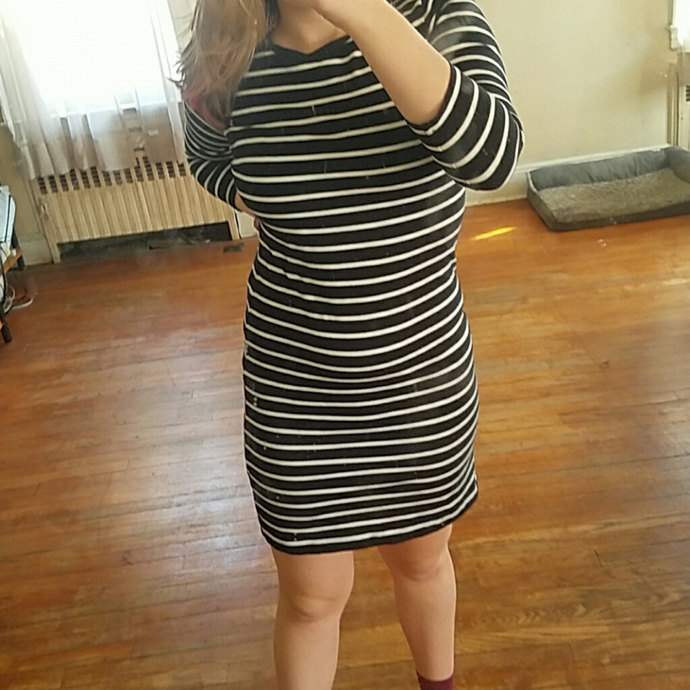 Black and White Stripped  Old Navy Summer Dress